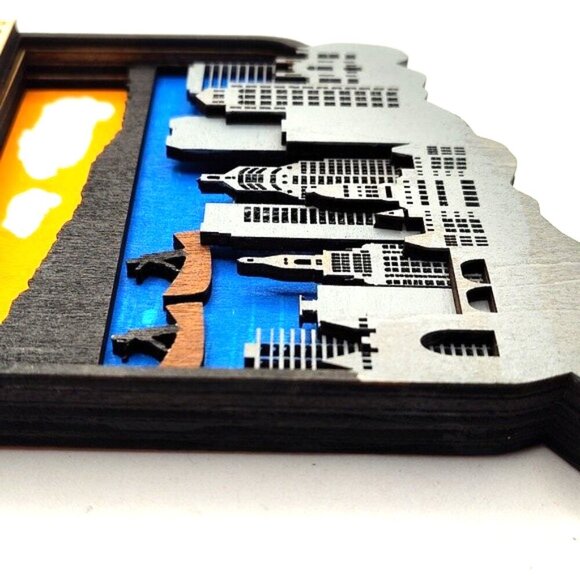 3D Laser cut multi-layered Connecticut state magnet - Picture 4 of 4